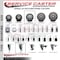 Service Caster 4'' Gray Poly Swivel 1'' Expanding Stem Caster Set 2 Total Lock Brakes, 4PK SCC-EXTTL20S414-PPUB-2-S-2-1 - alternate 4